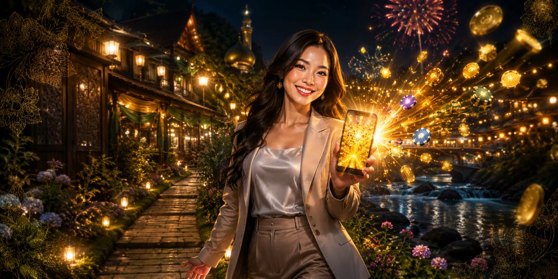 Suasana permainan dalam talian Malaysia sempena Hari Raya dengan tema perayaan tempatan
